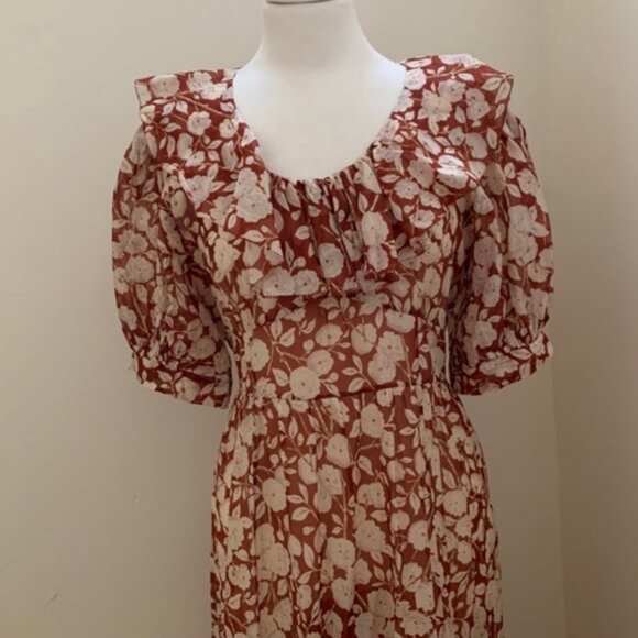 Dôen Rimbaud Dress in Red M - Picture 4 of 6